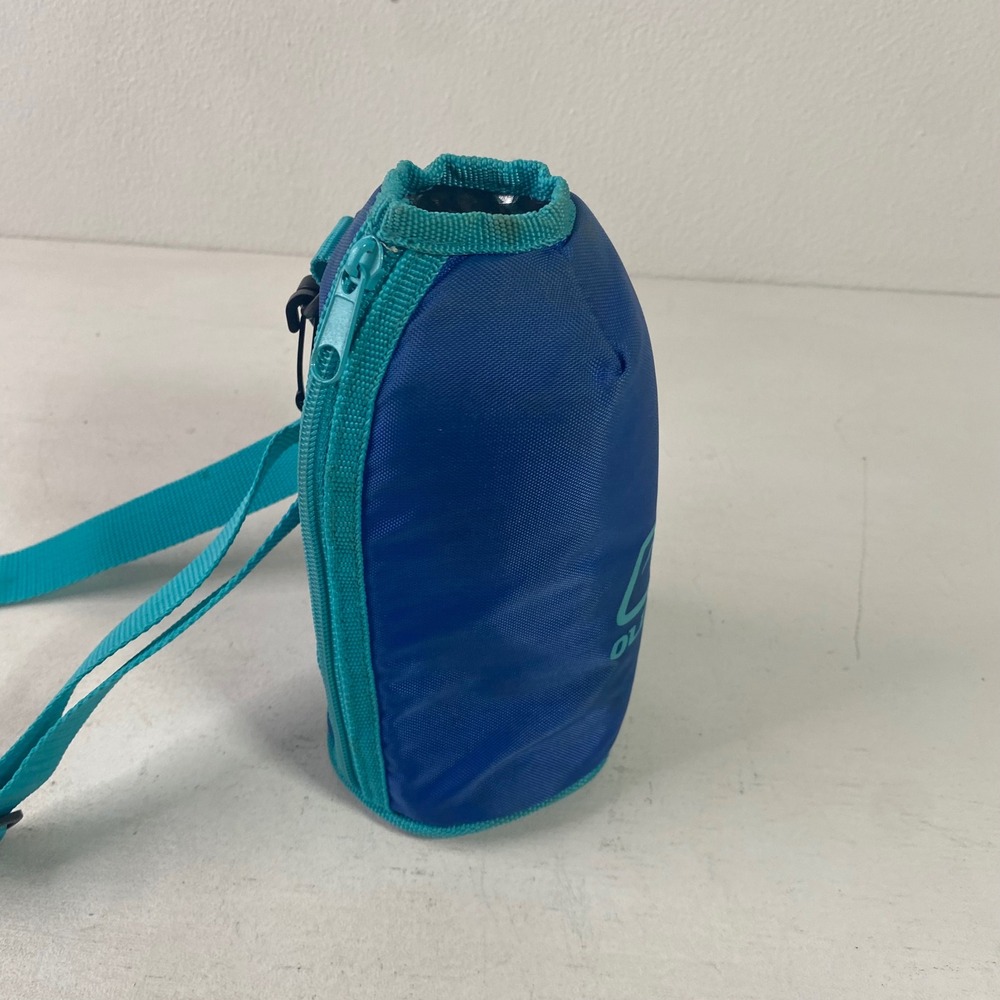 Old Navy Insulated Water Bottle Carrier Bag Blue Teal Adjustable Strap - Picture 3 of 6